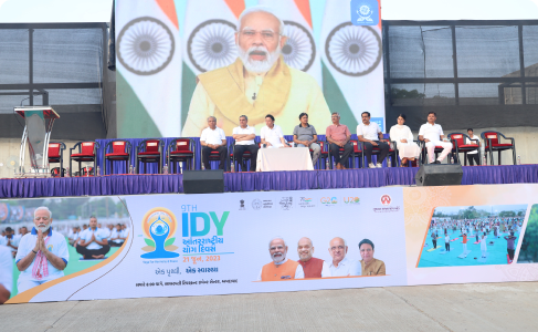 International Yog Day - LED
